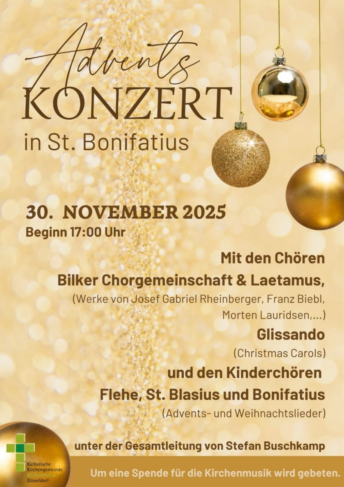 Adventskonzert der Chöre der kath. Kirchengemeinde St. Bonifatius Düsseldorf (c) kath. Kirchengemeinde St. Bonifatius Düsseldorf Adventskonzert der Chöre der kath. Kirchengemeinde St. Bonifatius Düsseldorf (c) kath. Kirchengemeinde St. Bonifatius Düsseldorf