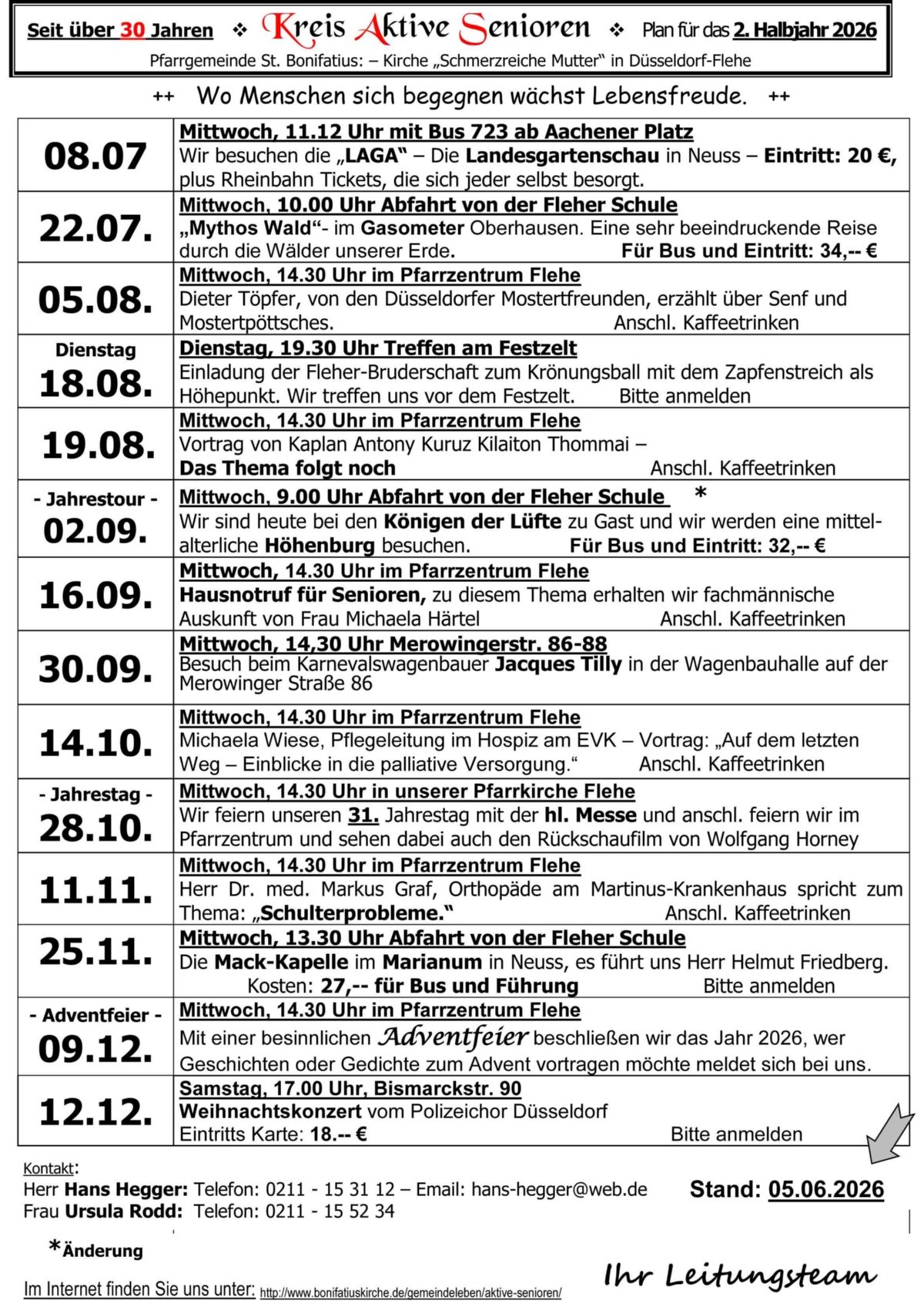 Aktive Senioren Programm aktuelles Programm (c) Kreis Aktive Senioren