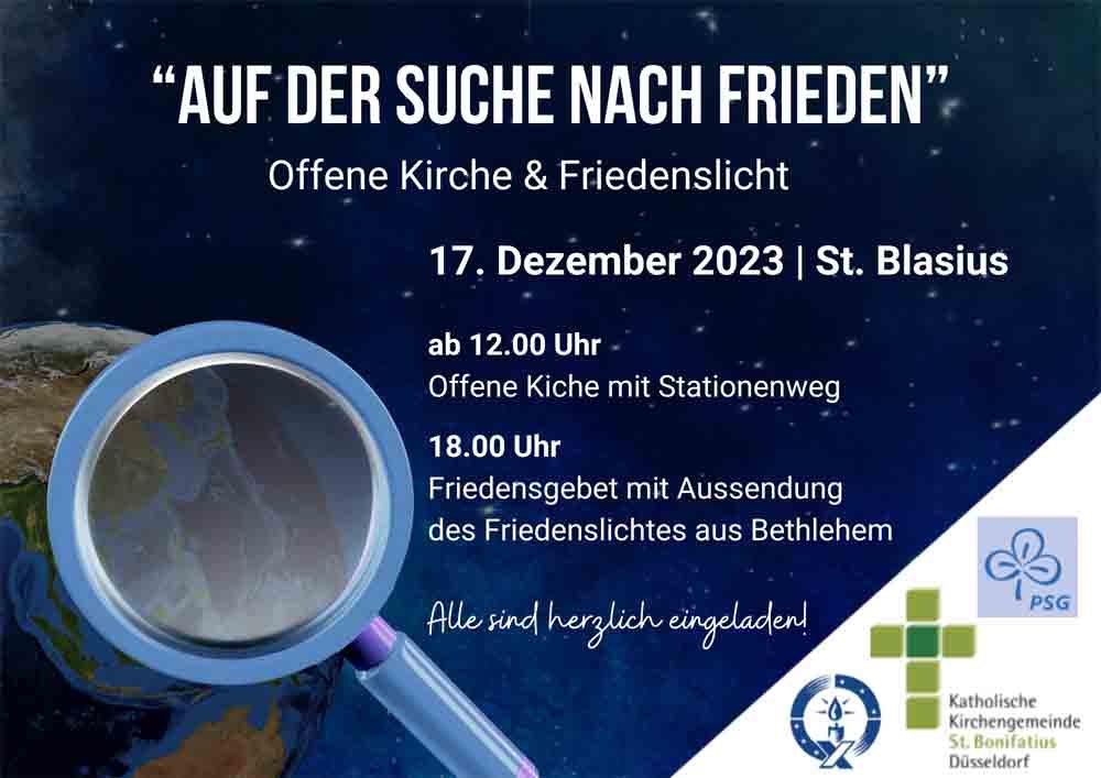 Auf der Suche nach Frieden (c) kath. Kirchengemeinde St. Bonifatius Düsseldorf