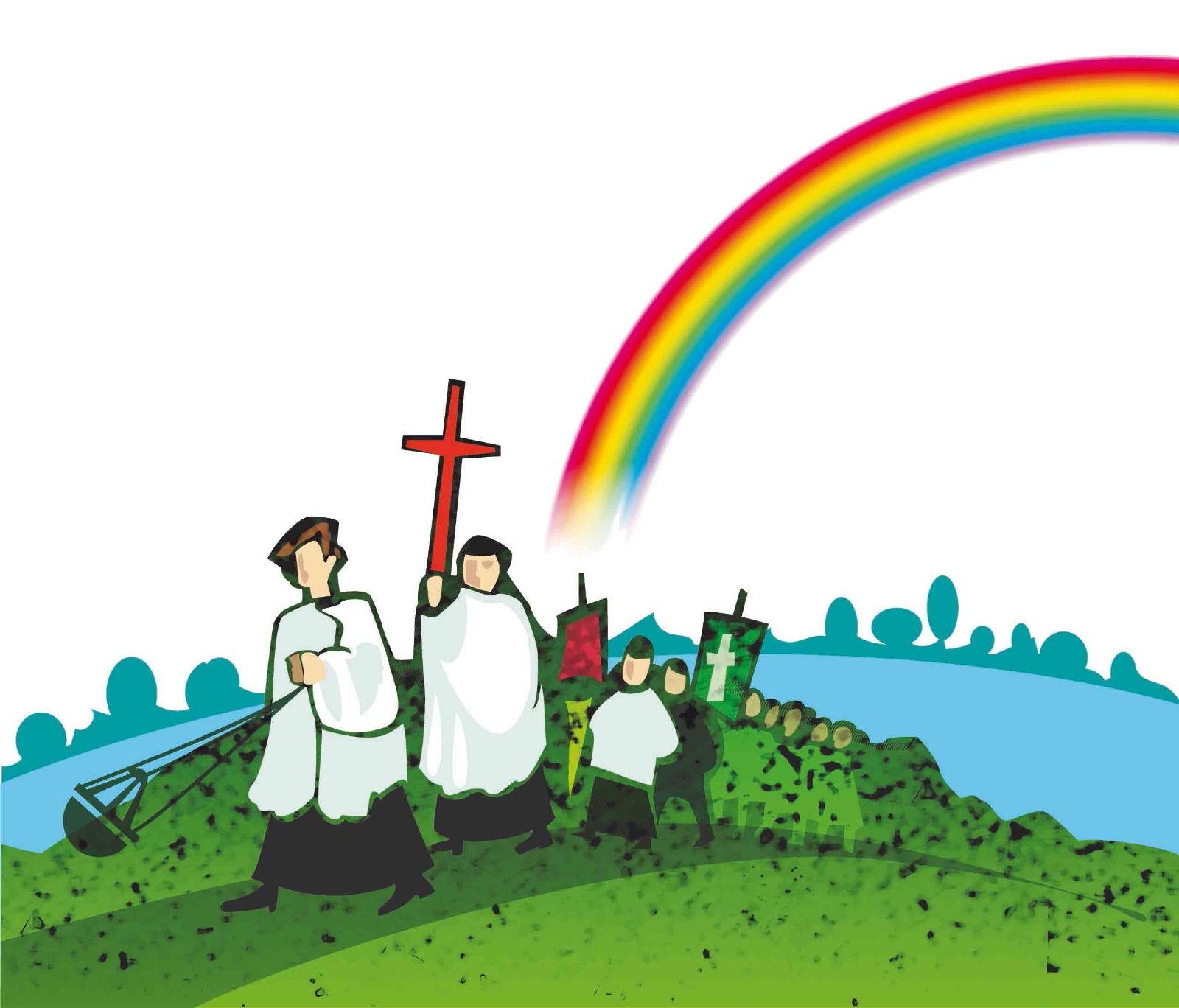 Bittprozession_ohne_Text (c) Peter Esser Illustration