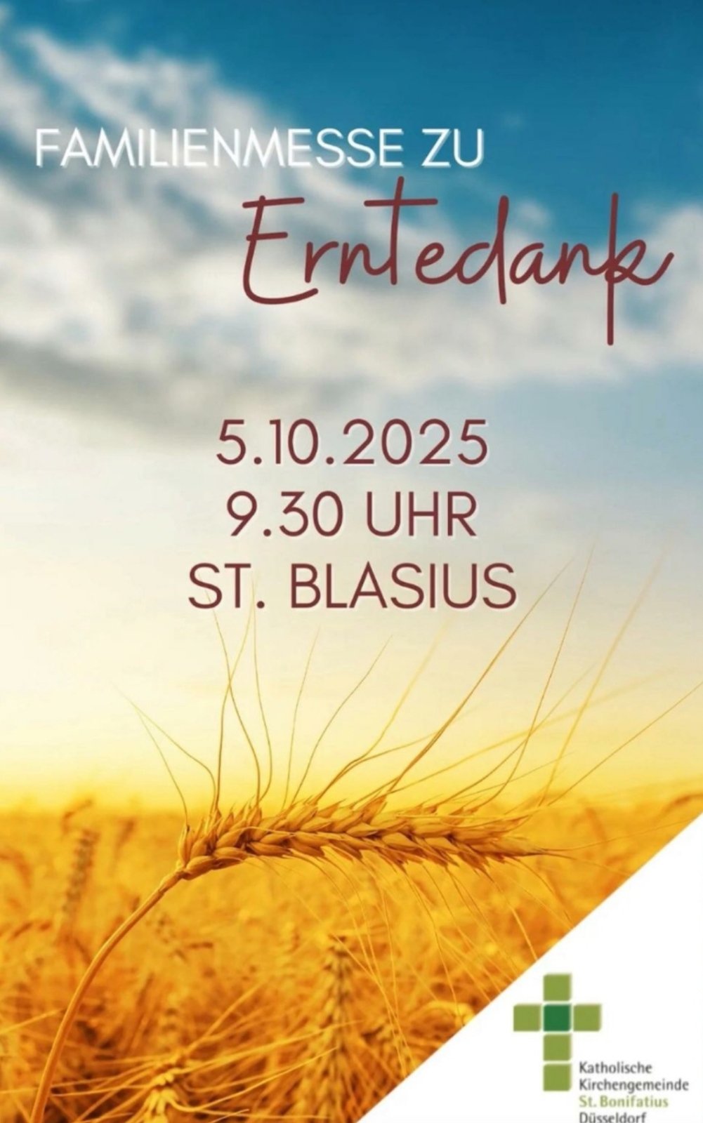 Erntedank in Hamm (c) kath. Kirchengemeinde St. Bonifatius Düsseldorf