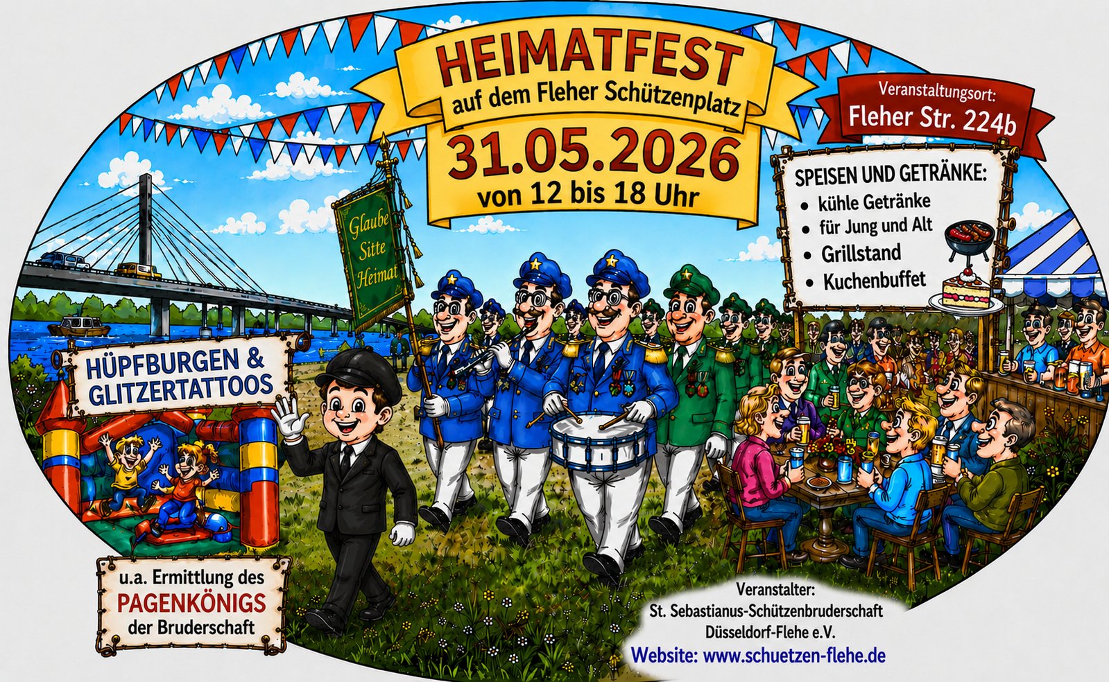 Heimatfest der St.-Sebastianus-Schützenbruderschaft Düsseldorf-Flehe e.v. (c) St.-Sebastianus-Schützenbruderschaft Düsseldorf-Flehe e.v.