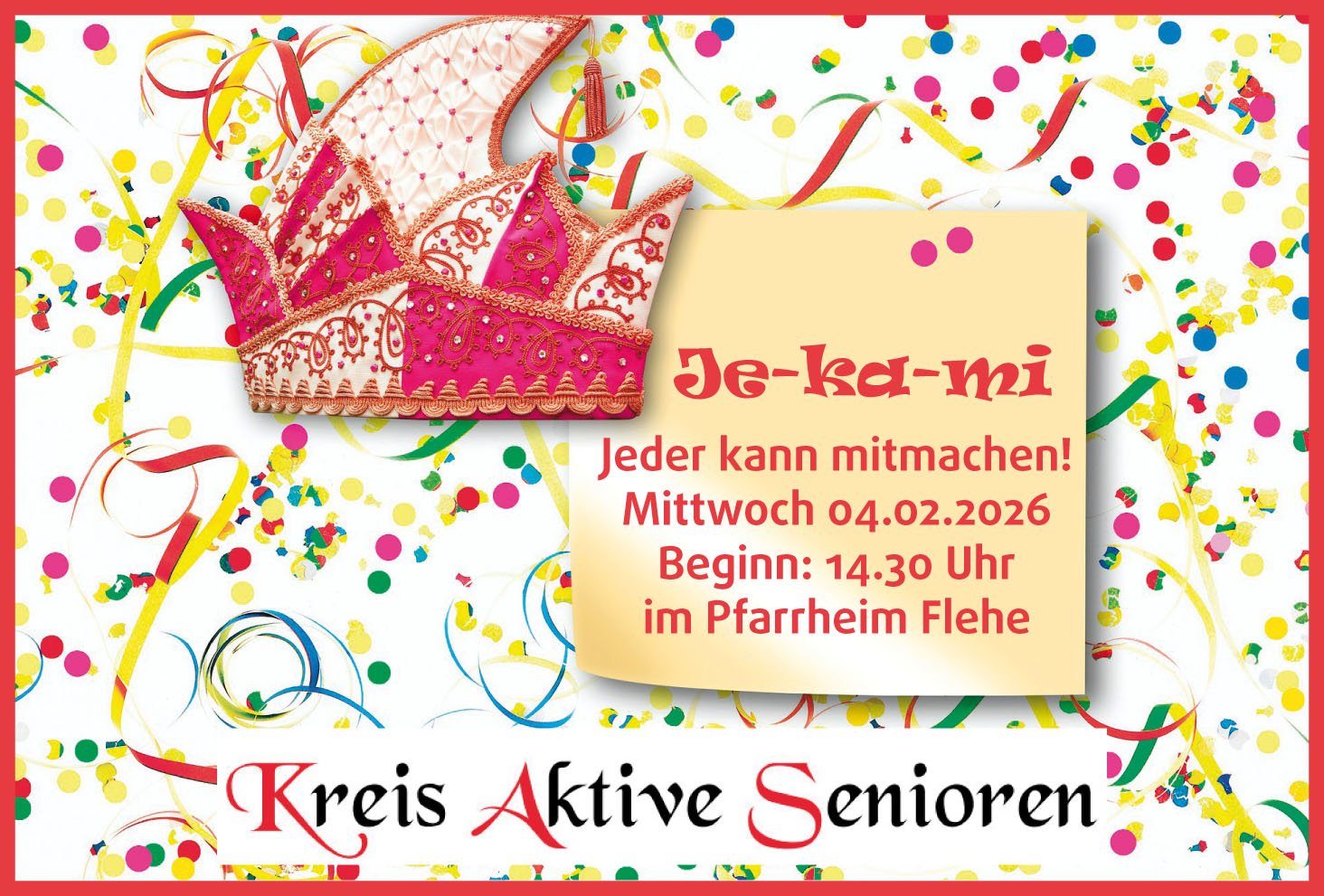 Jekami - Karnevalsveranstaltung des Kreises 