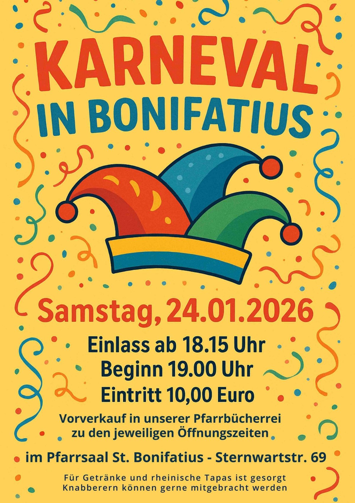 Karneval in St. Bonifatius (c) kath. Kirchengemeinde St. Bonifatius Düsseldorf