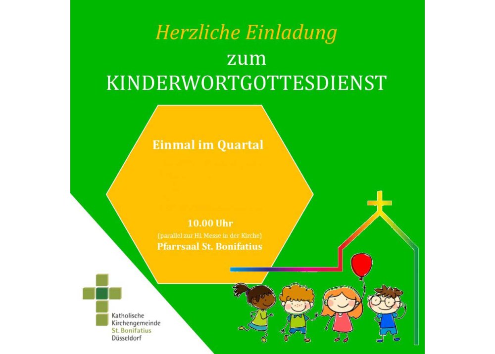 Kindergottesdienst in St. Bonifatius (c) kath. Kirchengemeinde St. Bonifatius Düsseldorf