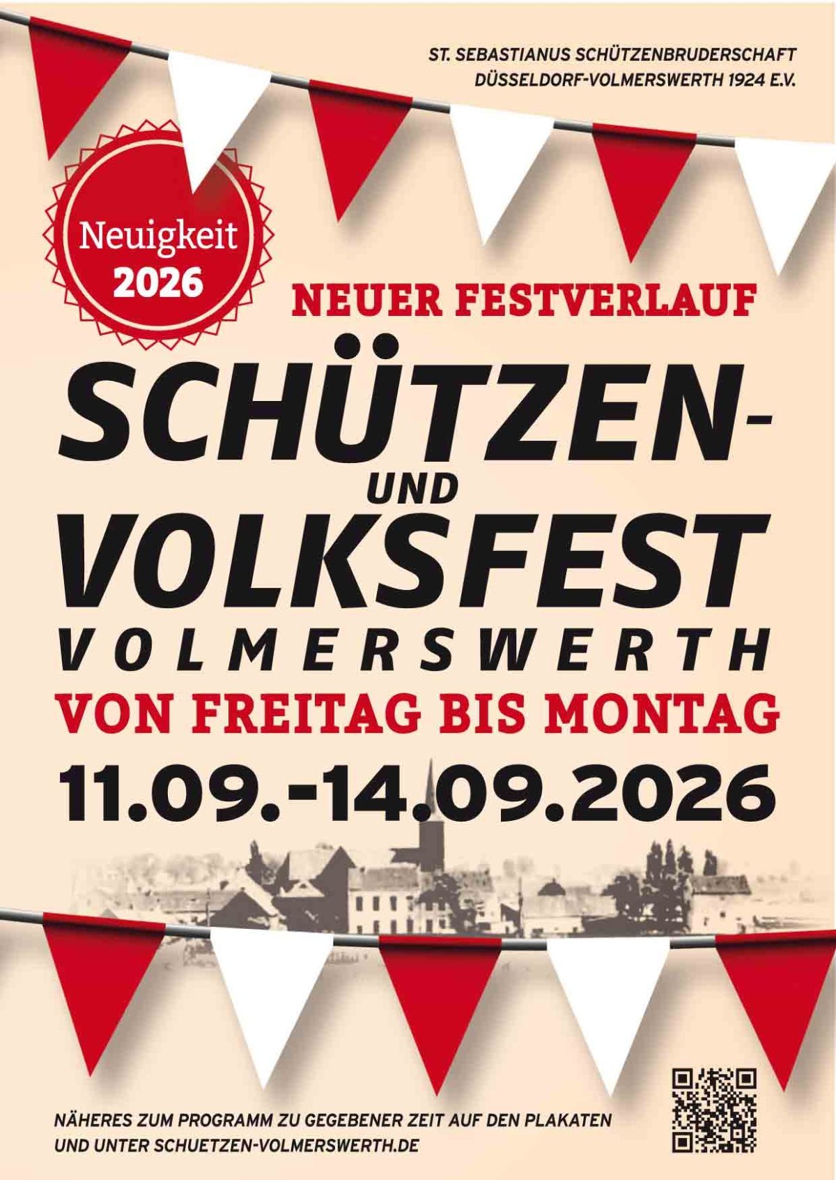 Plakat Schützenfest Volmerswerth (c) St.-Sebastianus-Schützenbruderschaft Volmerswerth e.V.,