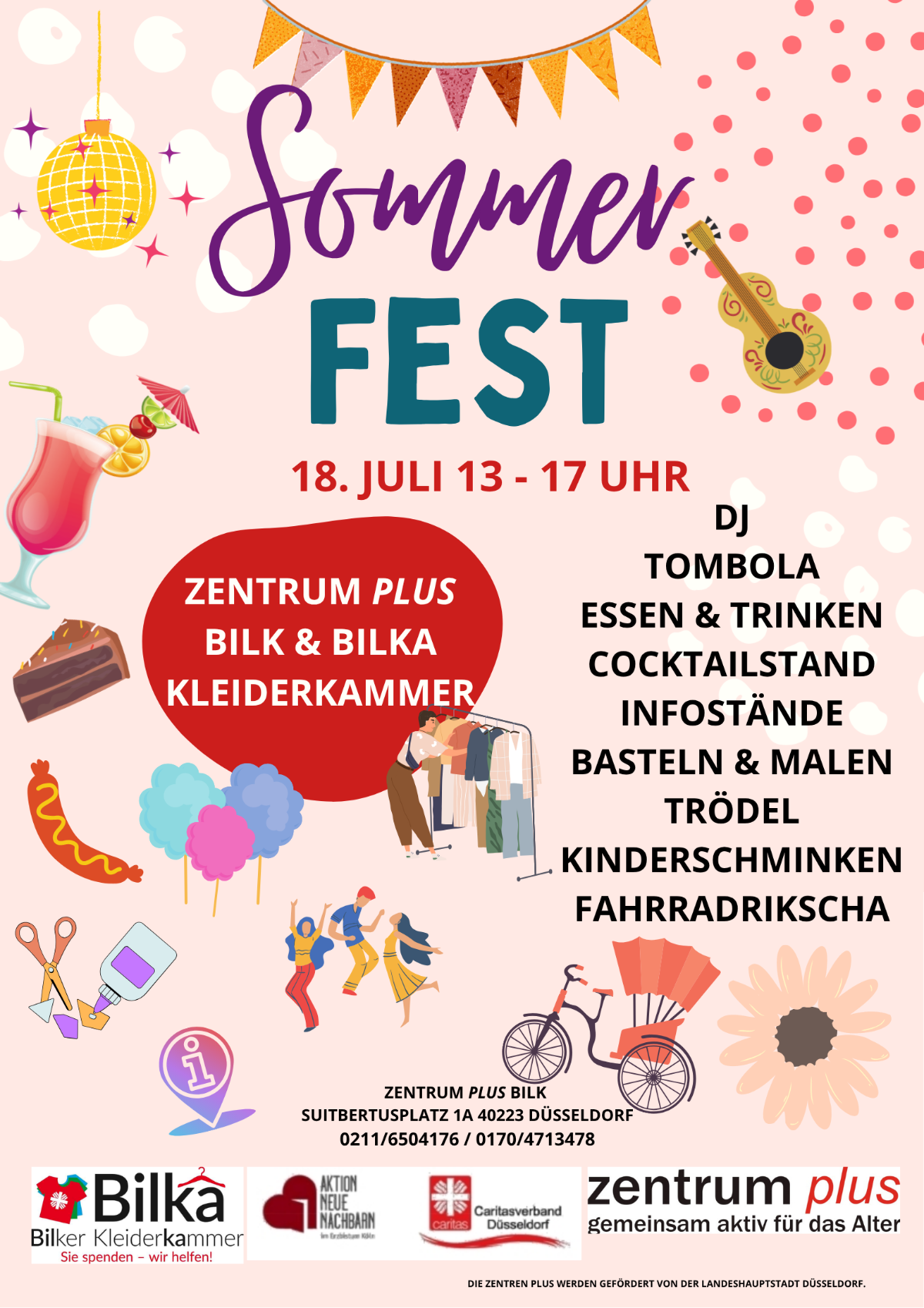 Plakat Sommerfast von zentrum plus Bik (c) zentrum plus Bik